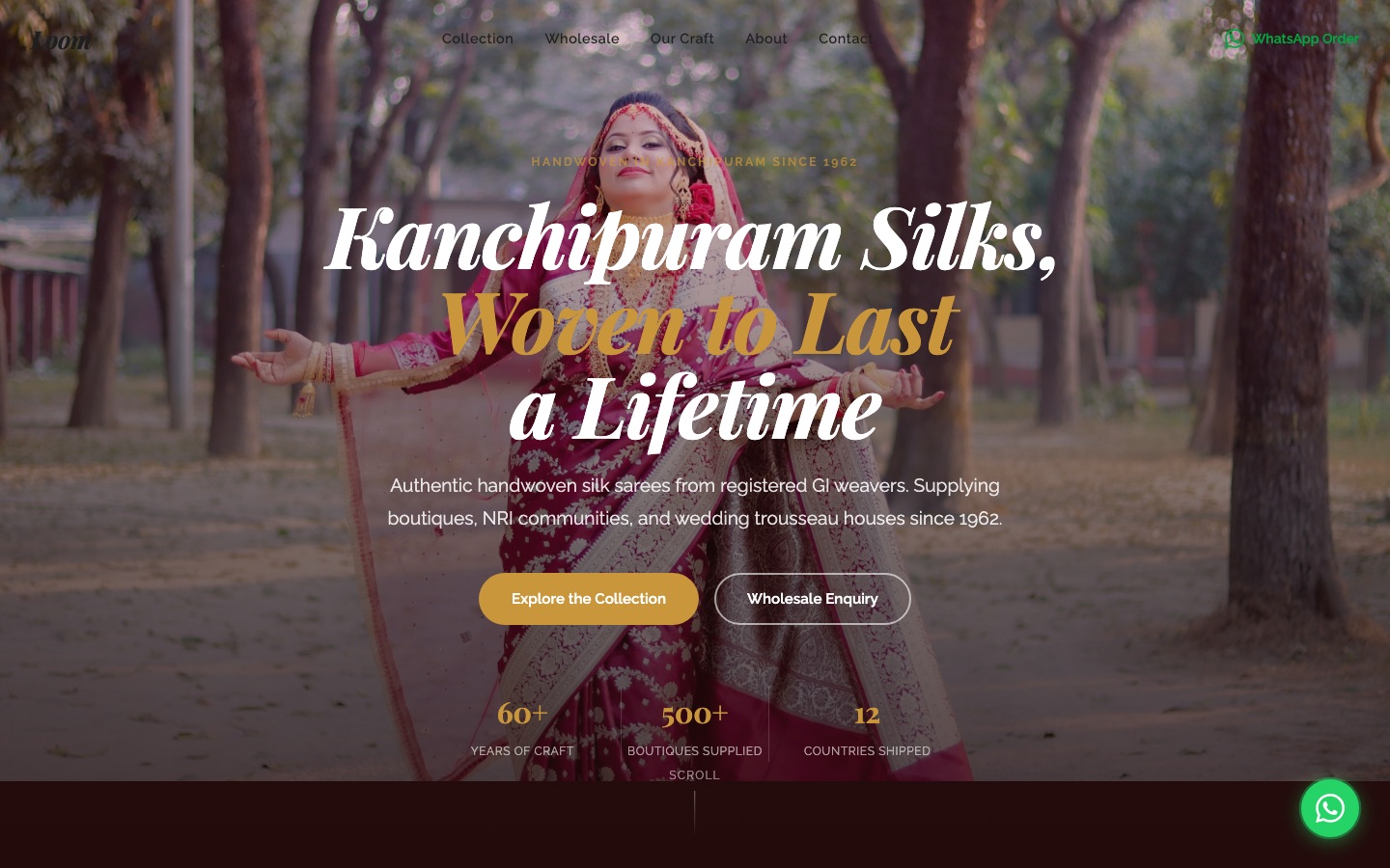 Clothing & Textiles website screenshot